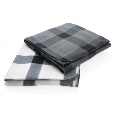 Logo trade promotional giveaway photo of: Soft plaid fleece blanket