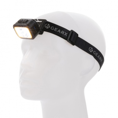 Logotrade advertising products photo of: Gear X RCS rPlastic heavy duty head torch