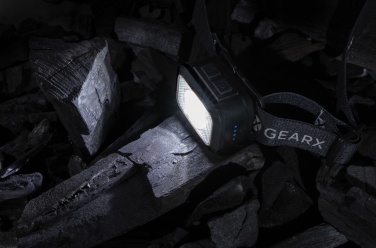 Logo trade promotional merchandise picture of: Gear X RCS rPlastic heavy duty head torch