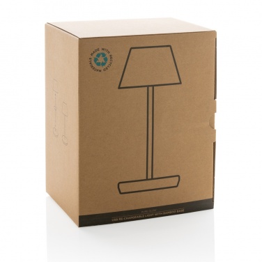 Logotrade promotional item picture of: Pure Glow RCS usb-rechargeable recycled plastic table lamp