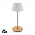 Pure Glow RCS usb-rechargeable recycled plastic table lamp, white