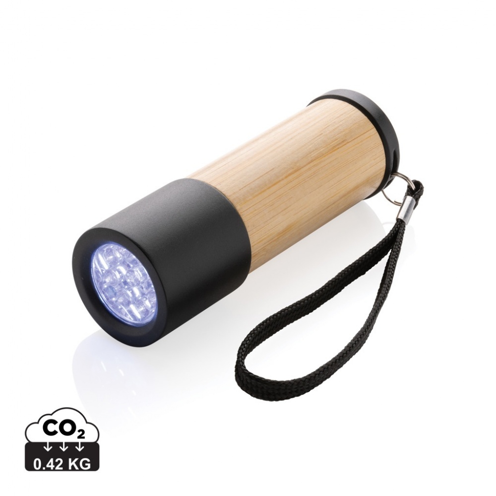 Logotrade business gift image of: Bamboo and RCS certfied recycled plastic torch