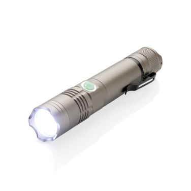 Logo trade promotional products picture of: Rechargeable 3W flashlight