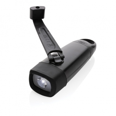 Logo trade advertising products picture of: Lightwave RCS rplastic USB-rechargeable torch with crank