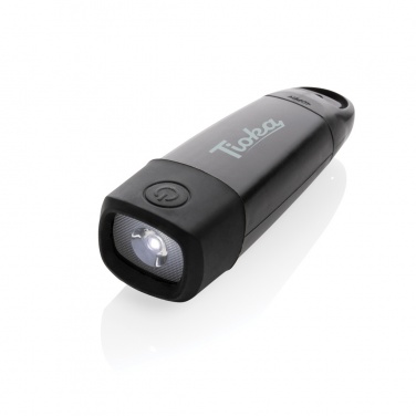 Logotrade corporate gift image of: Lightwave RCS rplastic USB-rechargeable torch with crank