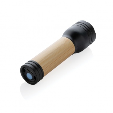 Logo trade promotional product photo of: Lucid 1W RCS certified recycled plastic & bamboo torch