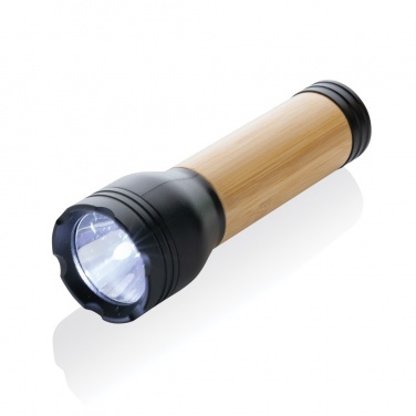 Logotrade promotional giveaway picture of: Lucid 3W RCS certified recycled plastic & bamboo torch