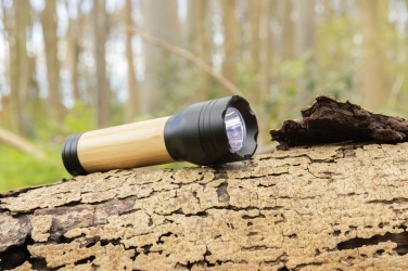 Logotrade corporate gifts photo of: Lucid 3W RCS certified recycled plastic & bamboo torch