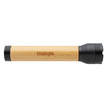 Logo trade business gift photo of: Lucid 5W RCS certified recycled plastic & bamboo torch