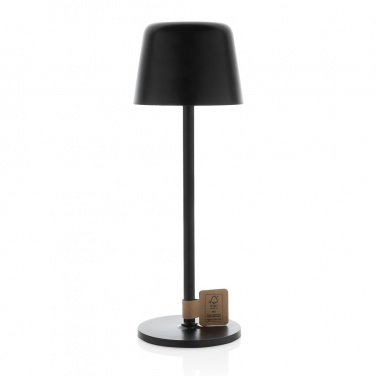 Logotrade promotional merchandise picture of: Zenic RCS recycled plastic USB re-chargable table lamp