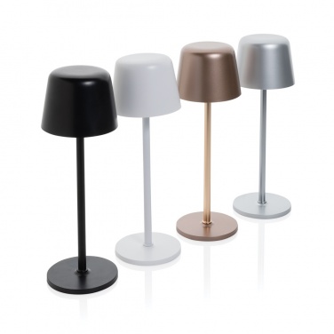 Logo trade promotional products picture of: Zenic RCS recycled plastic USB re-chargable table lamp