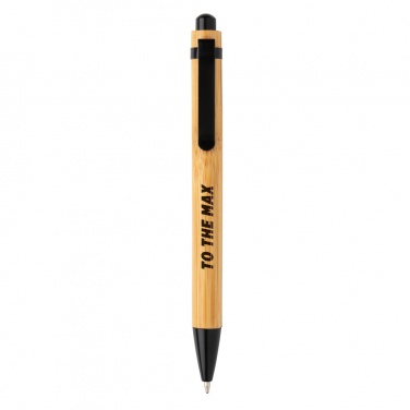 Logo trade promotional gifts image of: Bamboo pen