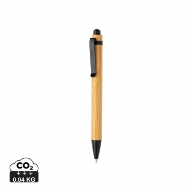 Logo trade promotional giveaways picture of: Bamboo pen