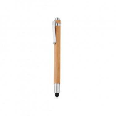 Logo trade promotional item photo of: Bamboo stylus pen