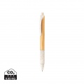 Bamboo & wheat straw pen, white