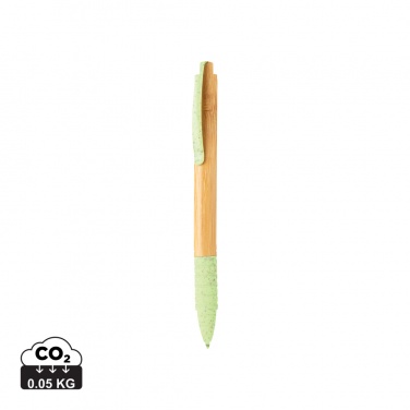 Logo trade promotional gift photo of: Bamboo & wheat straw pen