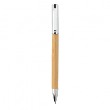 Logo trade promotional giveaways picture of: Modern bamboo pen