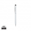 Thin metal stylus pen, white