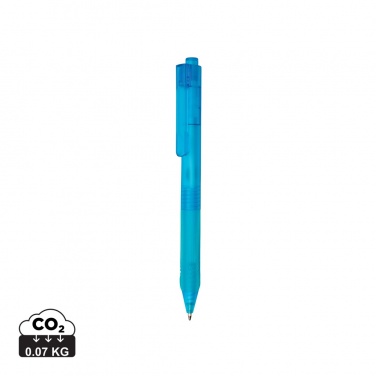 Logotrade promotional products photo of: X9 frosted pen with silicone grip