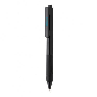 Logo trade promotional giveaway photo of: X9 solid pen with silicone grip