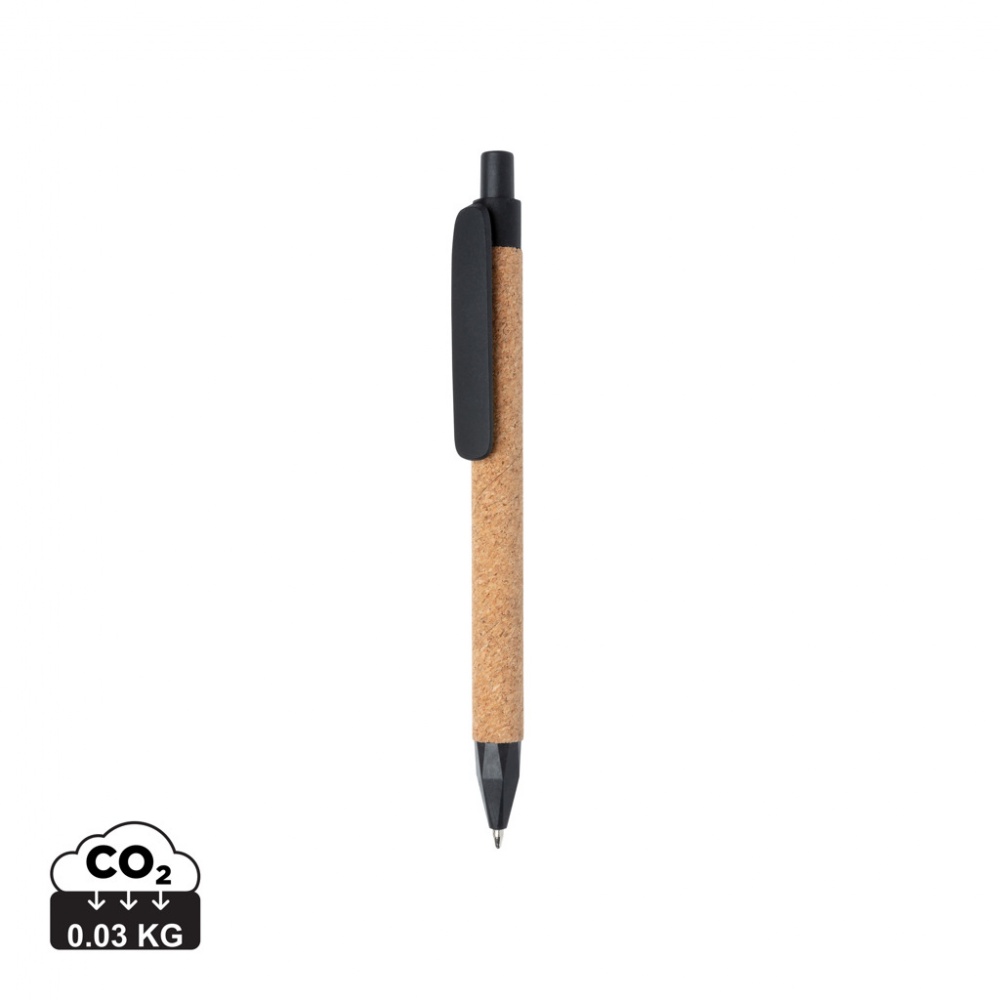 Logo trade promotional merchandise picture of: Write wheatstraw and cork pen