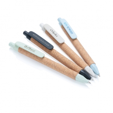 Logotrade business gift image of: Write wheatstraw and cork pen