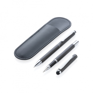 Logotrade promotional giveaway image of: Swiss Peak deluxe pen set in PU pouch