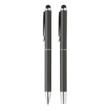 Logo trade promotional items image of: Swiss Peak deluxe pen set in PU pouch