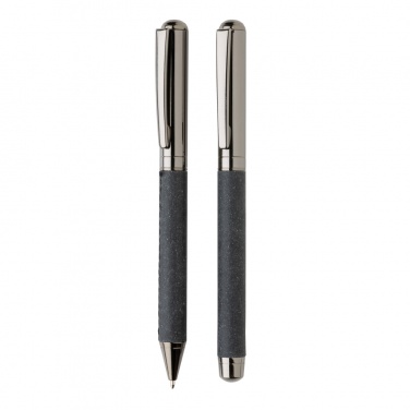 Logotrade advertising product image of: Recycled leather pen set