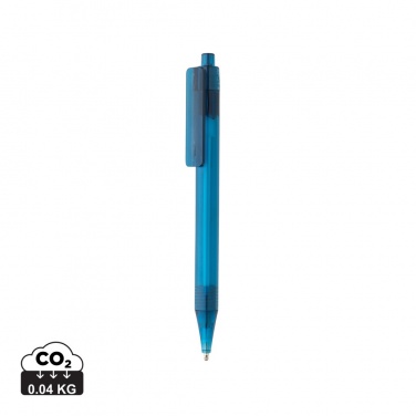 Logo trade advertising product photo of: GRS RPET X8 transparent pen