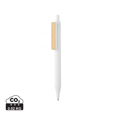 Logo trade corporate gifts image of: GRS RABS pen with bamboo clip