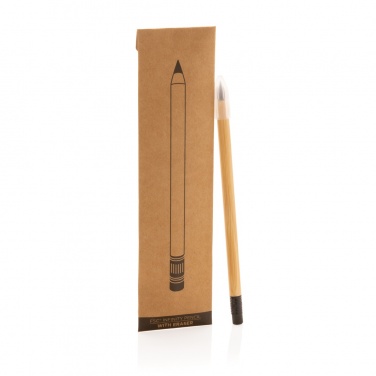 Logo trade promotional products picture of: Bamboo infinity pencil with eraser