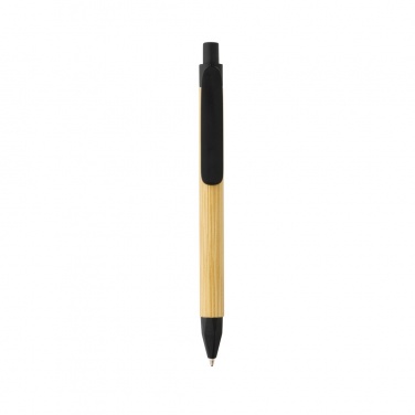 Logo trade business gifts image of: Write responsible recycled paper barrel pen