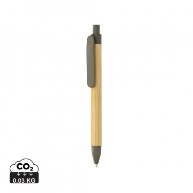 Logotrade promotional merchandise picture of: Write responsible recycled paper barrel pen