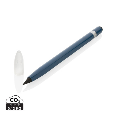 Logo trade advertising products image of: Aluminum inkless pen with eraser