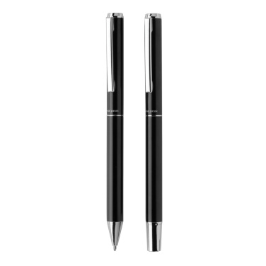 Logo trade business gift photo of: Swiss Peak Cedar RCS certified recycled aluminum pen set