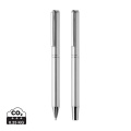 Swiss Peak Cedar RCS certified recycled aluminum pen set, silver