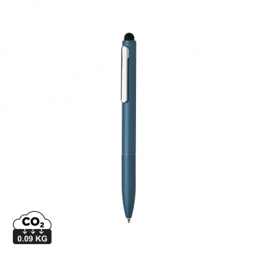 Logotrade promotional merchandise image of: Kymi RCS certified recycled aluminium pen with stylus