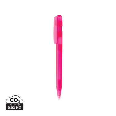 Logo trade promotional giveaway photo of: Devin GRS certified RABS pen transparent