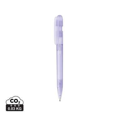 Logo trade promotional merchandise picture of: Devin GRS certified RABS pen transparent