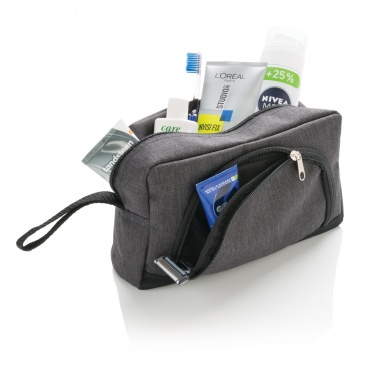 Logotrade corporate gift picture of: Classic two tone toiletry bag