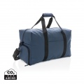 Smooth PU weekend duffle, navy