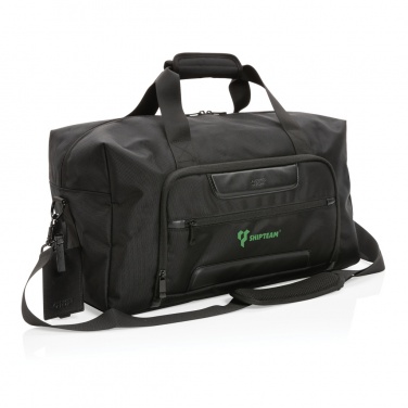 Logo trade promotional merchandise image of: Swiss Peak AWARE™ RPET Voyager weekend bag