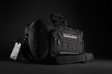 Logo trade promotional giveaways image of: Swiss Peak AWARE™ RPET Voyager weekend bag