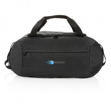 Logo trade promotional products image of: Impact AWARE™ RPET modern sports duffel