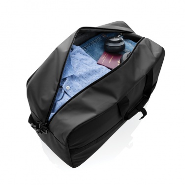 Logo trade promotional giveaway photo of: Armond AWARE™ RPET weekend duffel bag