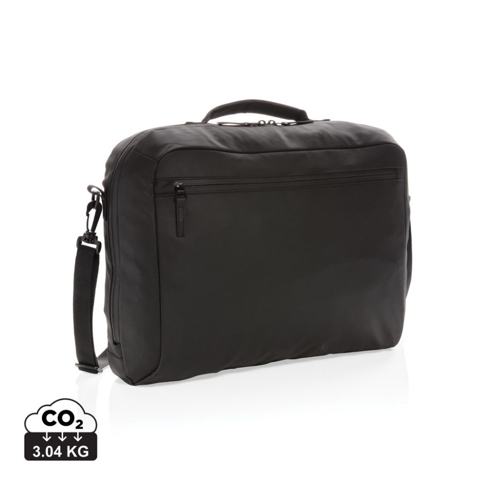 Logotrade corporate gift picture of: Fashion black 15.6" laptop bag PVC free