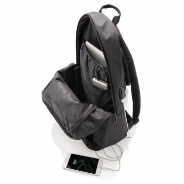 Logo trade corporate gifts image of: Power USB laptop backpack