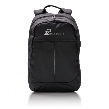 Logotrade promotional giveaway image of: Power USB laptop backpack