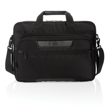 Logotrade promotional giveaway image of: Swiss Peak RPET Voyager RFID 15.6" laptop bag